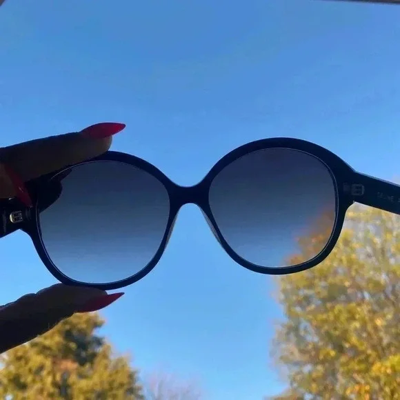 Celine Round Maillon Triomphe Round Frames Sunglasses CL401541 - Picture 10 of 13